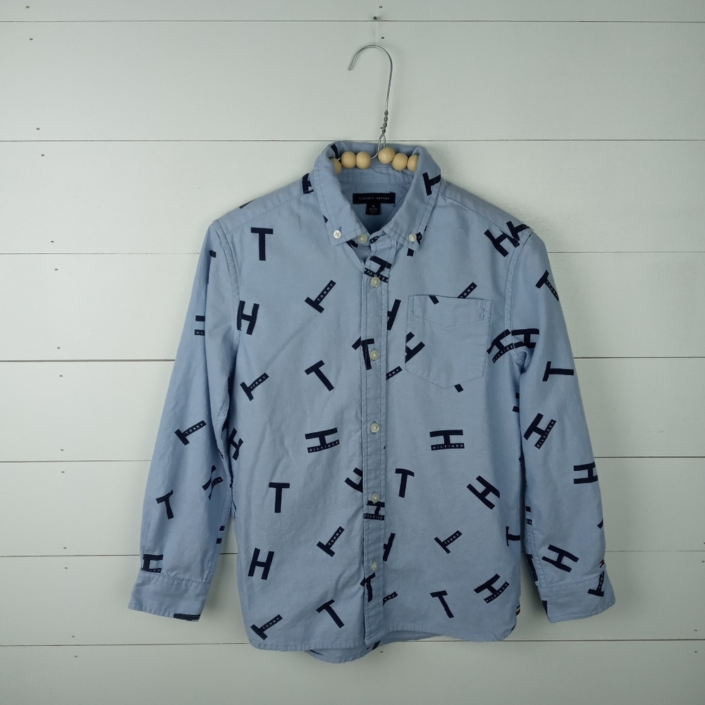 Tommy Hilfiger Blue Button Down Shirt for Kids